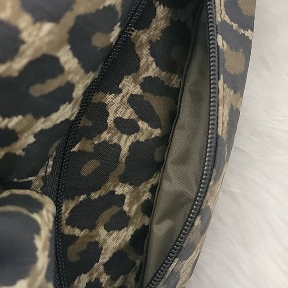 BAGGALLI Nylon Leopard Print Adjustable Crossbody Shoulder Strap Bag - Picture 9 of 12